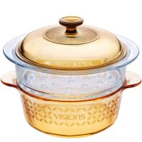 晶彩透明锅四叶草花色＋蒸格套组 VS-2. 5FVM