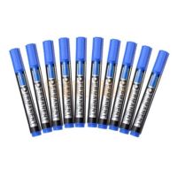 齐心 MK808 记号笔2.0mm 可加墨匹配墨水M808蓝 10支装