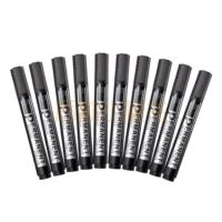 齐心 MK808 记号笔2.0mm 可加墨匹配墨水M808黑 10支装