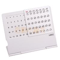 金属桌面万年历