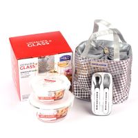 乐扣乐扣享乐提袋套装LLG 901FU（大提袋+大小圆形保鲜盒+餐具组）