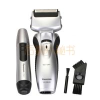 松下 精选礼盒装 ES-RW30Q 电动剃须刀 送鼻毛修剪器 浮动双刀头 干湿两用 全身水洗